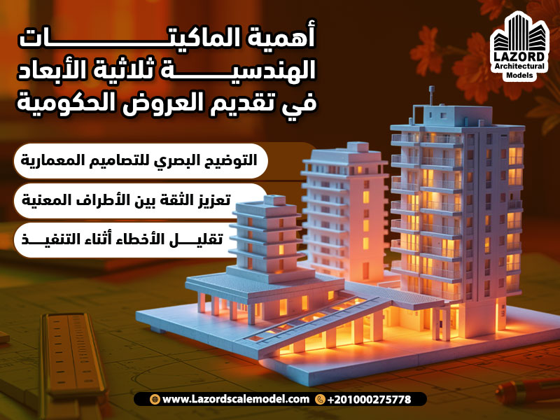 أهمية الماكيتات الهندسية ثلاثية الأبعاد في تقديم العروض الحكومية