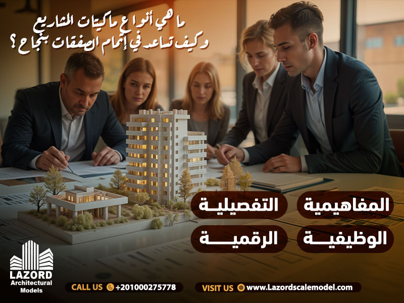 ما هي أنواع ماكيتات المشاريع وكيف تساعد في إتمام الصفقات بنجاح