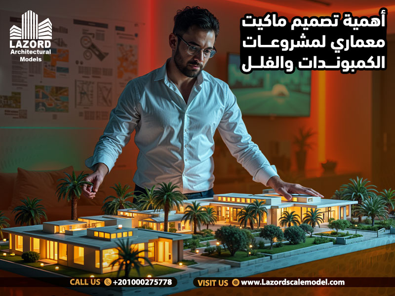 أهمية تصميم ماكيت معماري لمشروعات الكمبوندات والفلل